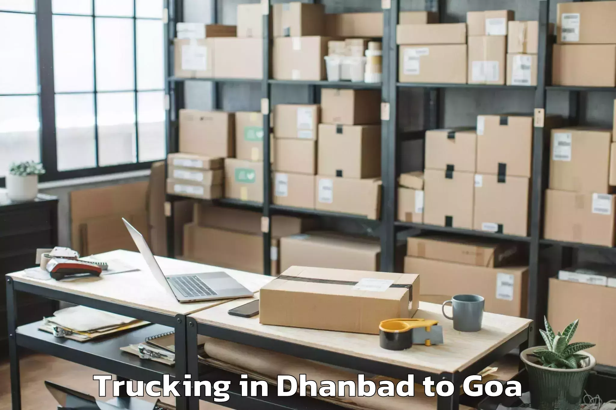 Easy Dhanbad to Sanvordem Trucking Booking